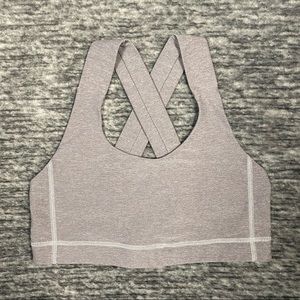 Lululemon All Sport Bra 6 Heathered Gray *flawed